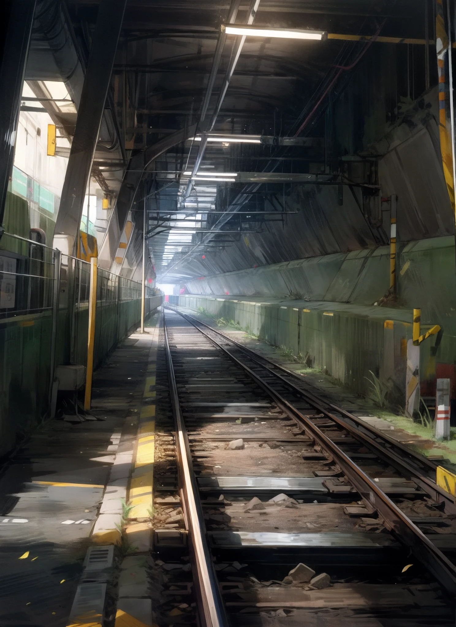 railway，tunnel，Police