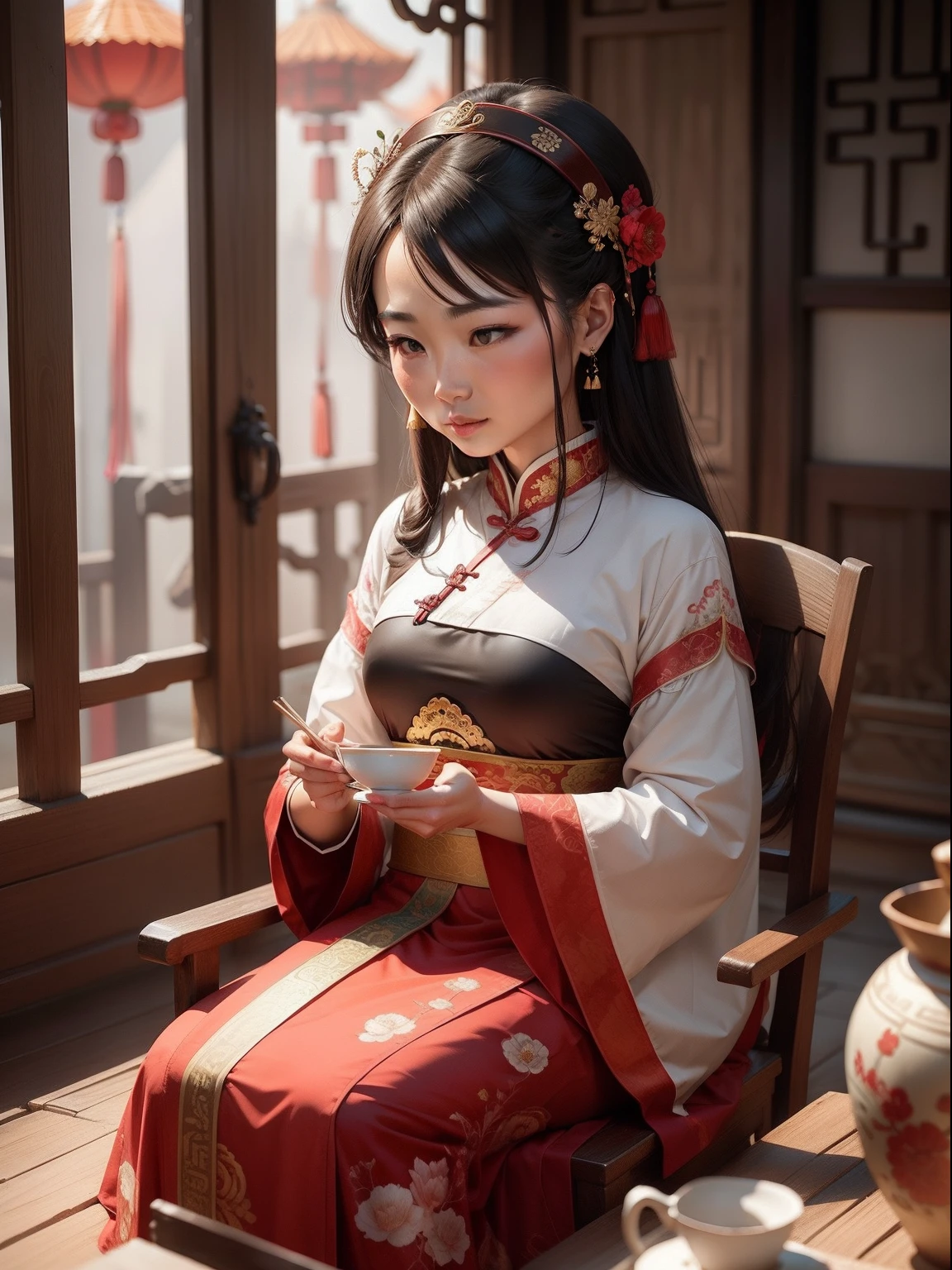 woman, China, ancient, traditional