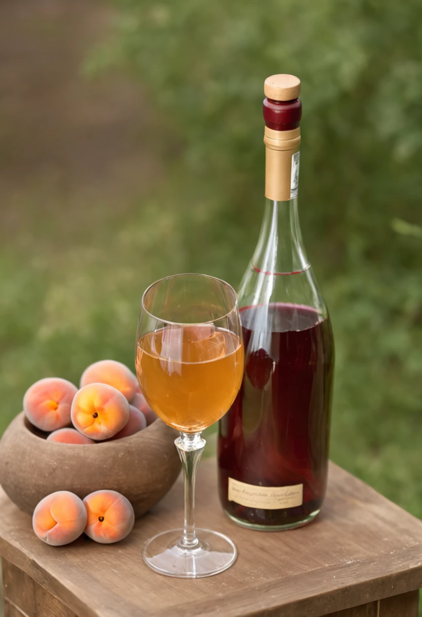 Wild apricot wine:
Ingredient:
1 glass of wine
some ripe apricots
1 branch of wild flowers