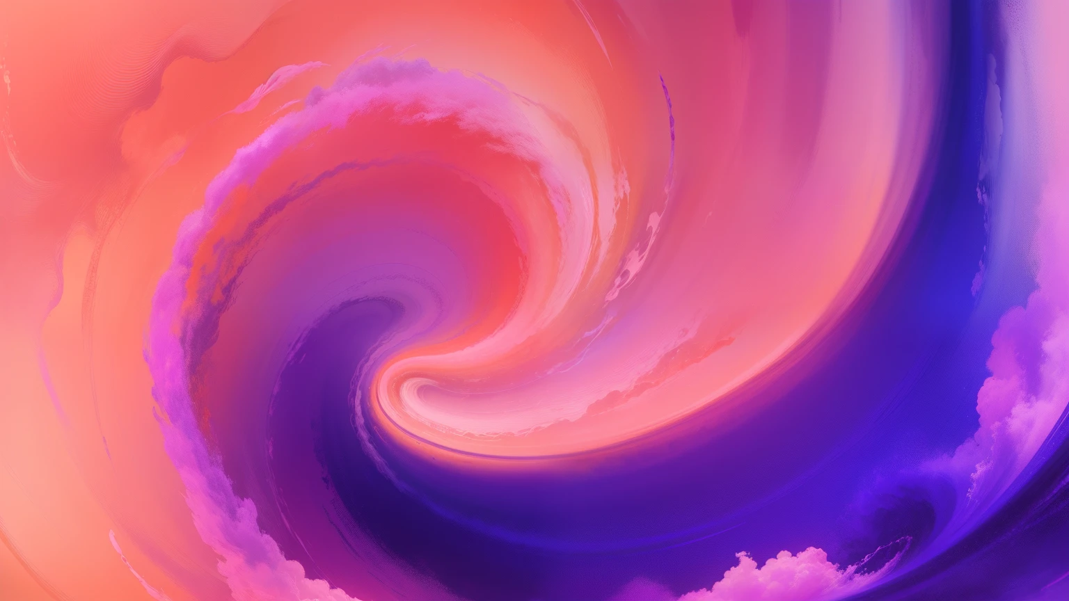 Purple and pink swirling abstract painting，Adopt a digital processing style，Colorful sky，High quality photos，digital art techniques，Lin Maya，Light orange and indigo，Pay attention to fur and feather texture