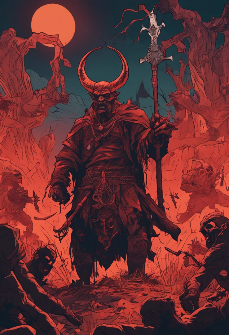Spooky Devil's Forest,Flashing light and shadow,Goblin 5-man squad,Covert operations,Fierce siege of giant demons,Shocking battle scenes