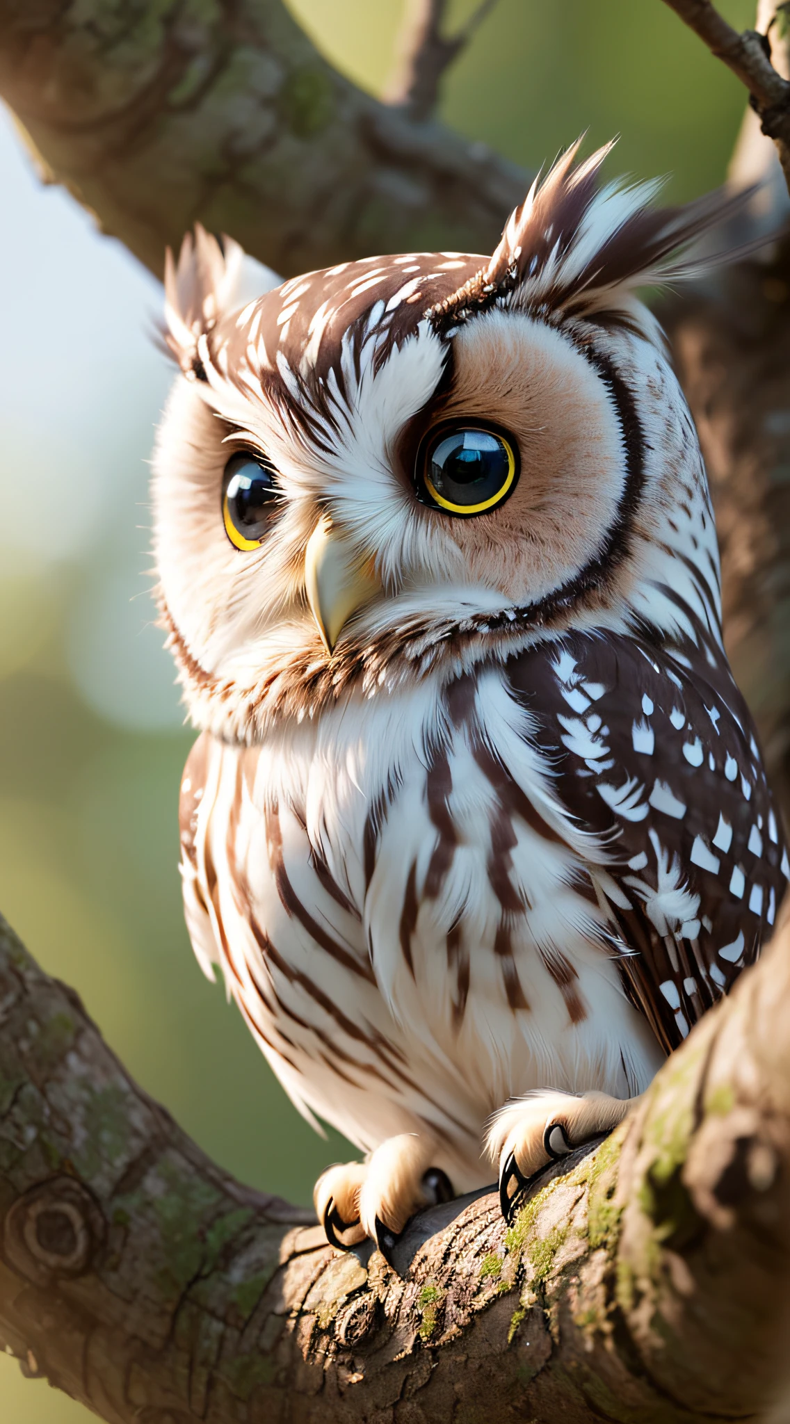 Cute little owl,(extremely detailed CG unity 16k wallpaper:1.1), (Denoising strength: 1.45), (tmasterpiece:1.37), (colorful:1.2)