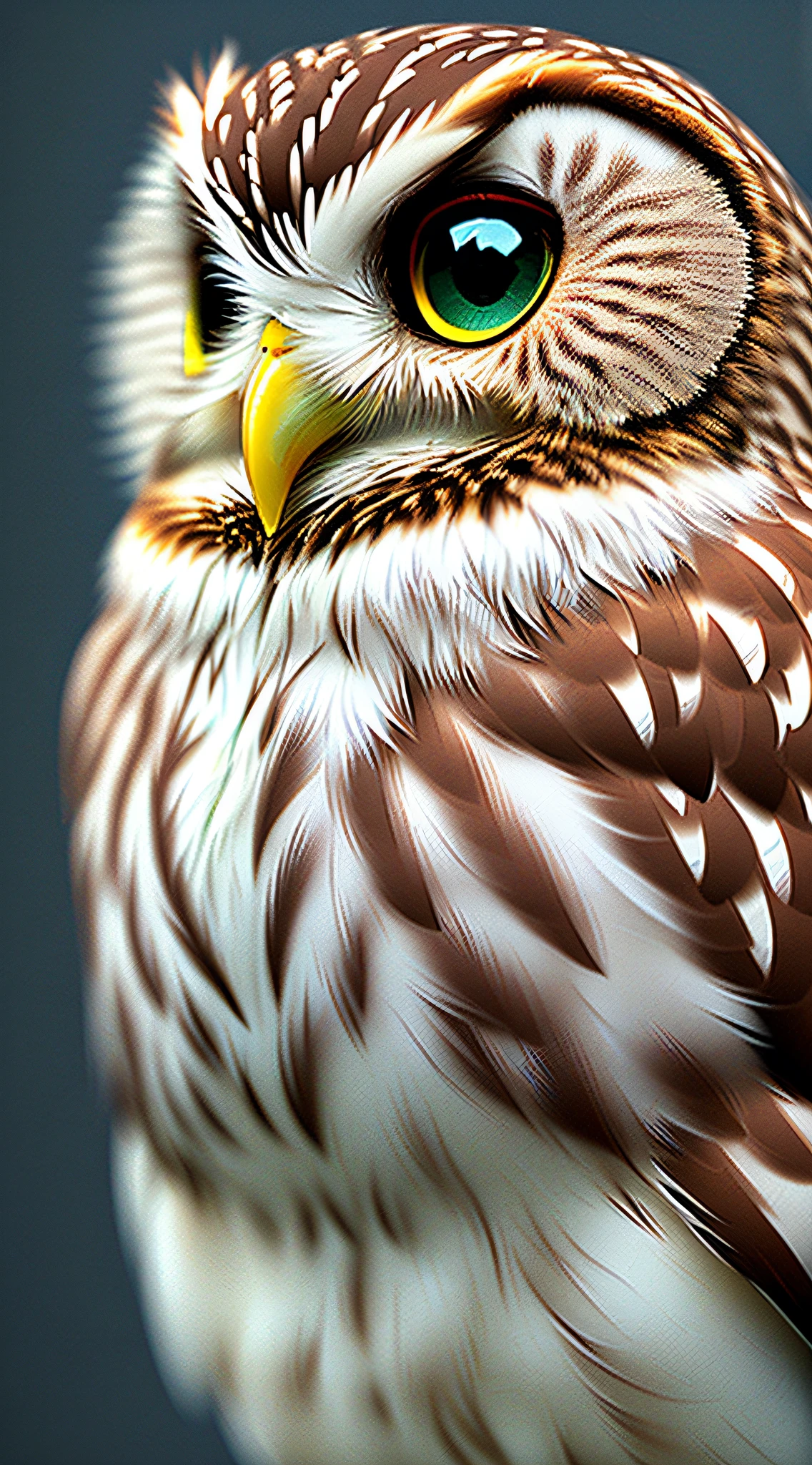 Cute little owl，(extremely detailed CG unity 16k wallpaper:1.1), (Denoising strength: 1.45), (tmasterpiece:1.37), (colorful:1.2)