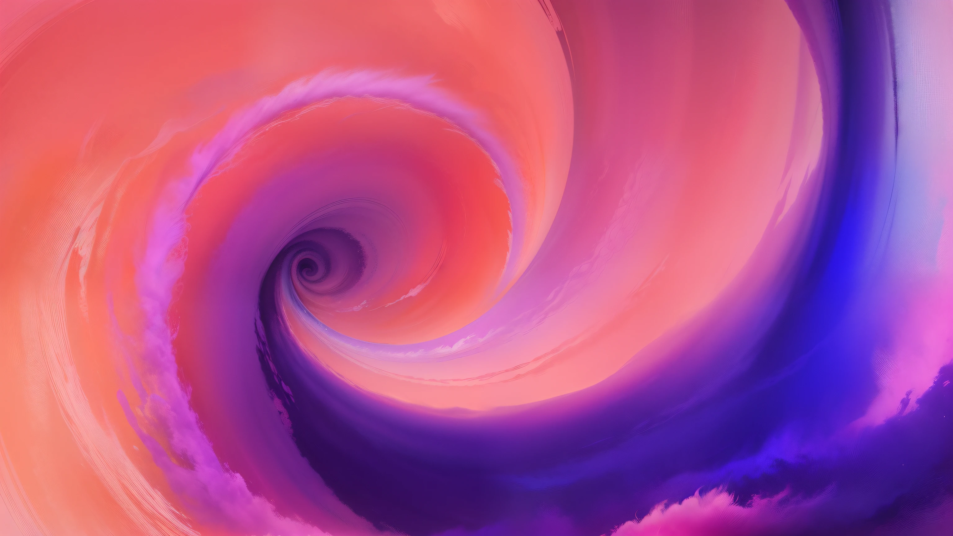 Purple and pink swirling abstract painting，Adopt a digital processing style，Colorful sky，High quality photos，digital art techniques，Lin Maya，Light orange and indigo，Pay attention to fur and feather texture
