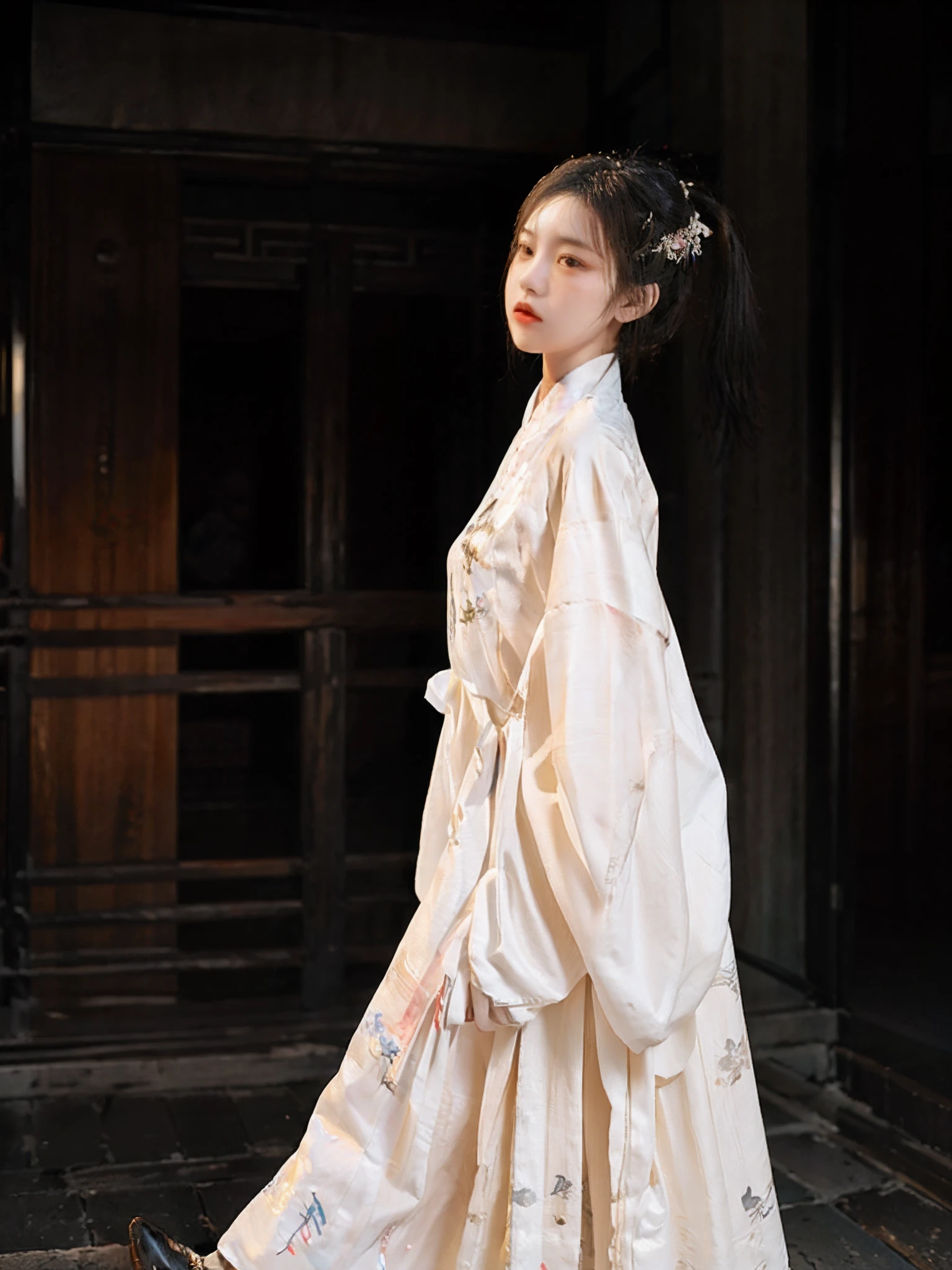 (Best quality,4K,8K,A high resolution,Masterpiece:1.2),Ultra-detailed,(Realistic,Photorealistic,photo-realistic:1.37),Silky,Immaculate,Gorgeous:1.1,Delicate light and shadow,Lustrous marble floors,Exquisite details:1.1,Moonlight Garden,Enchanting atmosphere,Cherry blossom trees in full bloom:1.1,Tranquil moonlight and stars,Moon Palace:1.1,Classy and Elegant,Flowing silk dress:1.1,Moon,big breasts enchanting,Divine brilliance,Jewelry headwear and hair accessories,extremely beautiful lady,(Accompanied by a snow-white rabbit:1.2),Ethereal beauty,Sparkling,Moonstone jewelry,Dreamy,Delicate facial features,Well-drawn eyes and lips,Fascinating,Subtle emotions,mystical aura,exalted,Serene expression,Delicate and calm posture,Endearing,Royal and palatial presence,palatial setting,Artistic interpretation,Brush strokes,Ethereal color palette,muted pastel tones:0.9,Subtle color gradients,Golden hour lighting,soft and gentle light,glimmering moonlight,Enchanting atmosphere:Dusk:1.1,Silver beam,Translucent fabric,Breathtakingly beautiful scenery,light breeze,a peaceful and serene atmosphere,Artistic contingency,An unforgettable masterpiece.