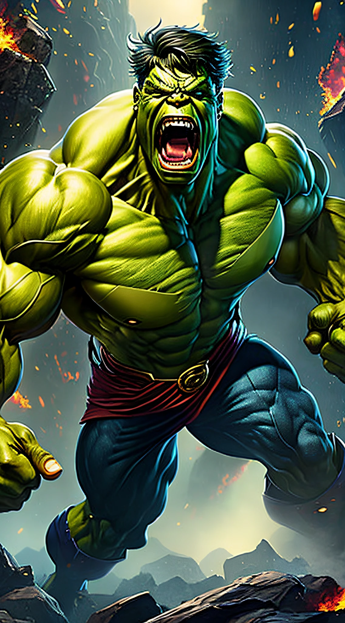 Hulk in the avengers comics - SeaArt AI