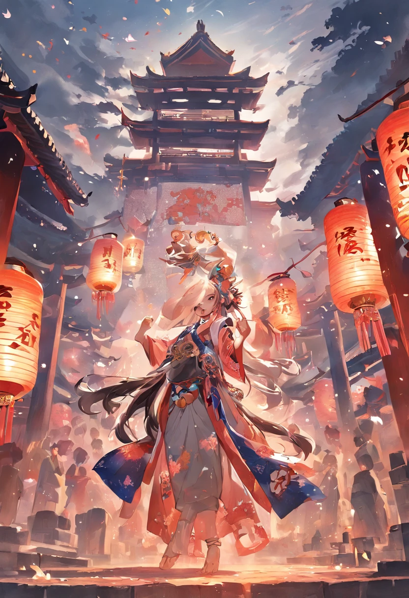 Metaverse,It is a Taoist name,Folklore is called July and a half,Buddhism is called Obon。The main festival customs are ancestor worship、Put river lights、Worship the souls of the dead、Burning paper ingots、sacrificial land, etc。、UAVs、environment friendly、tradit、celebrating、enviroment、The villagers、Plaza、Bamboo lanterns、the night、celebrating、Artistically、device、decor、castoff、save、resource,high definition resolution
