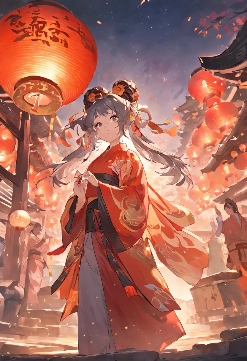 Metaverse,It is a Taoist name,Folklore is called July and a half,Buddhism is called Obon。The main festival customs are ancestor worship、Put river lights、Worship the souls of the dead、Burning paper ingots、sacrificial land, etc。、UAVs、environment friendly、tradit、celebrating、enviroment、The villagers、Plaza、Bamboo lanterns、the night、celebrating、Artistically、device、decor、castoff、save、resource,high definition resolution