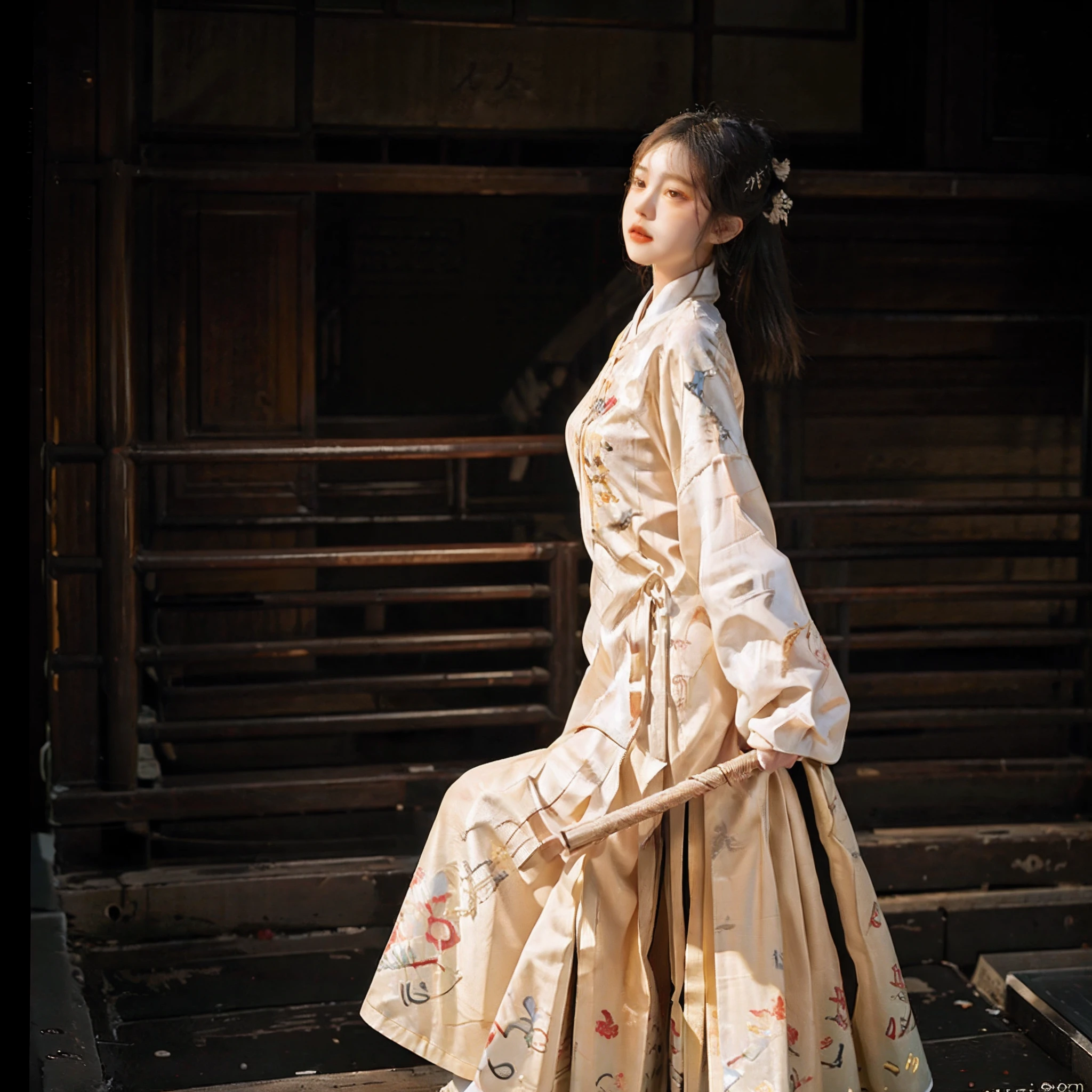 RAW photogr，best qualtiy，tmasterpiece，超高分辨率，（realisticlying：1.4），Two hands，Wear Kung Fu Master Cloth，wave，Traditional Chinese ink style，Girl Dragon Slayer，The main color is red, White, black ink，Dynamic movements，dynamicposes，sport，full bodyesbian：：1 Amazing Vector in oil painting environmental art cinematic， diorama， Complicated details， 独奏， shift dresses， Floating_Hair，Bigchest，