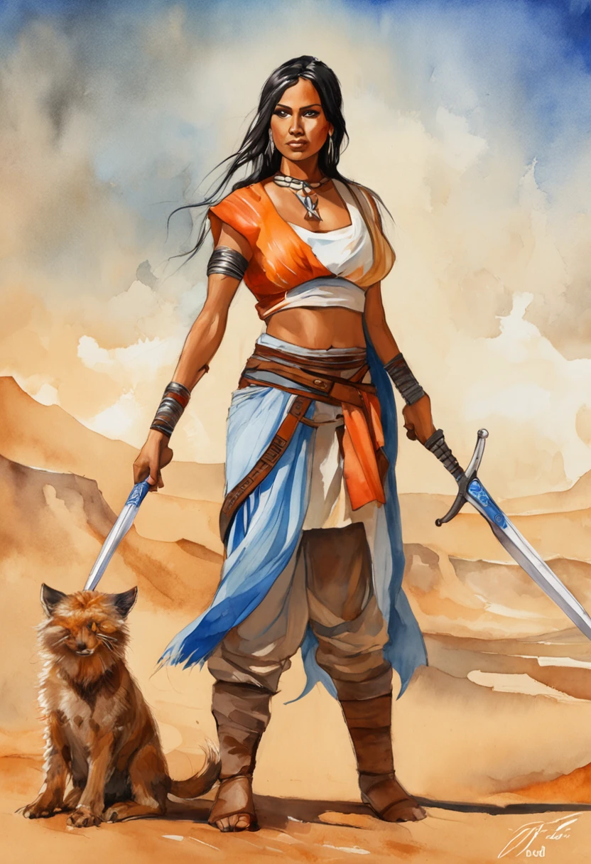 jedi com sabre luz laranja, ultra detailed artistic photography, Beautiful Native American Apache female, com cocar de penas azul e vermelha, luar, fogueira, pena, sonhador, brilhante, retroiluminado, Sombras, liso, Ultra High Definition, 8k, Ultra sharp focus, Fluid clothing, altamente detalhado, vibrante, production cinematic character render, ultra high quality model, jedi, sabre de luz laranja