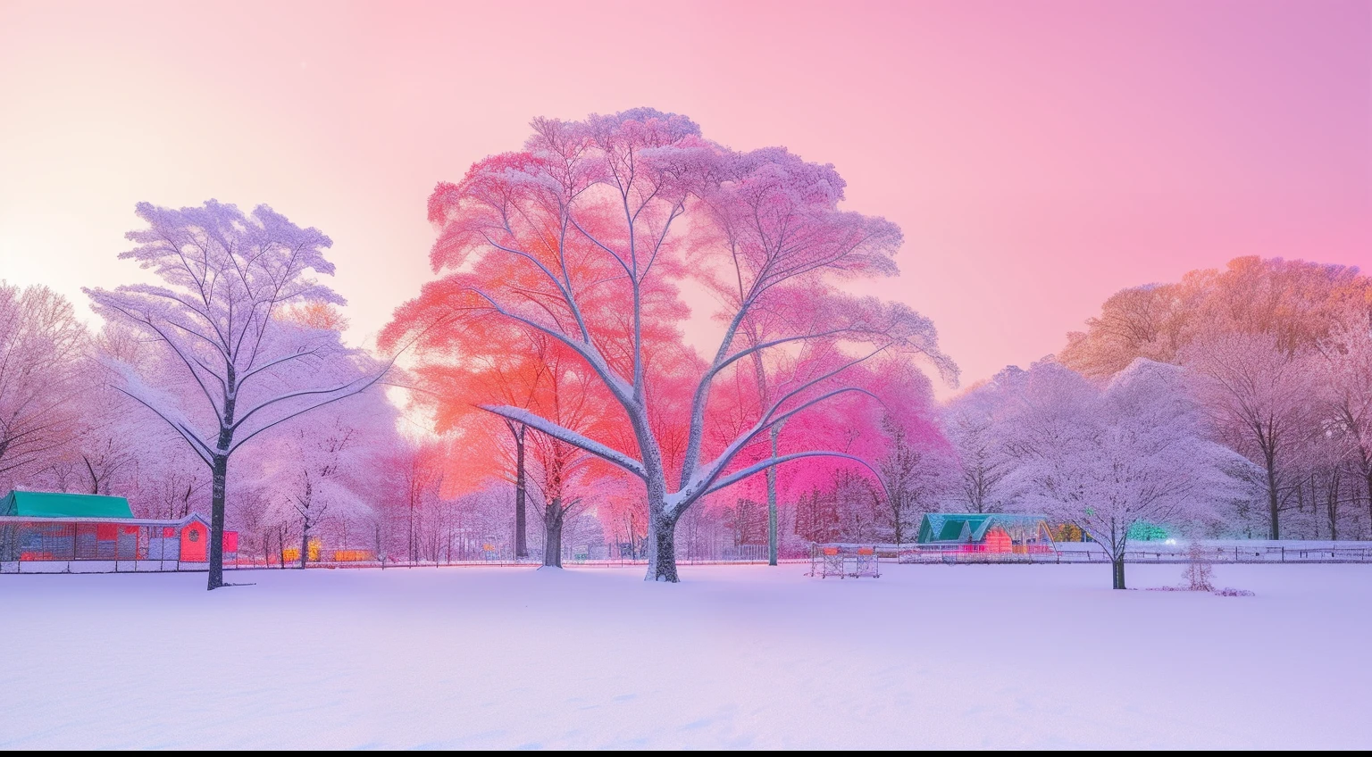 Winter Wonderland --V 4,In pink,Orange colors,Photos taken with a Canon EOS R5 DSLR camera