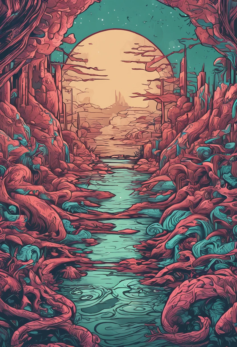 A shampoo，The background is in hell，Supernatural background，cyan theme，ghost，Realiy，Realisticstyle