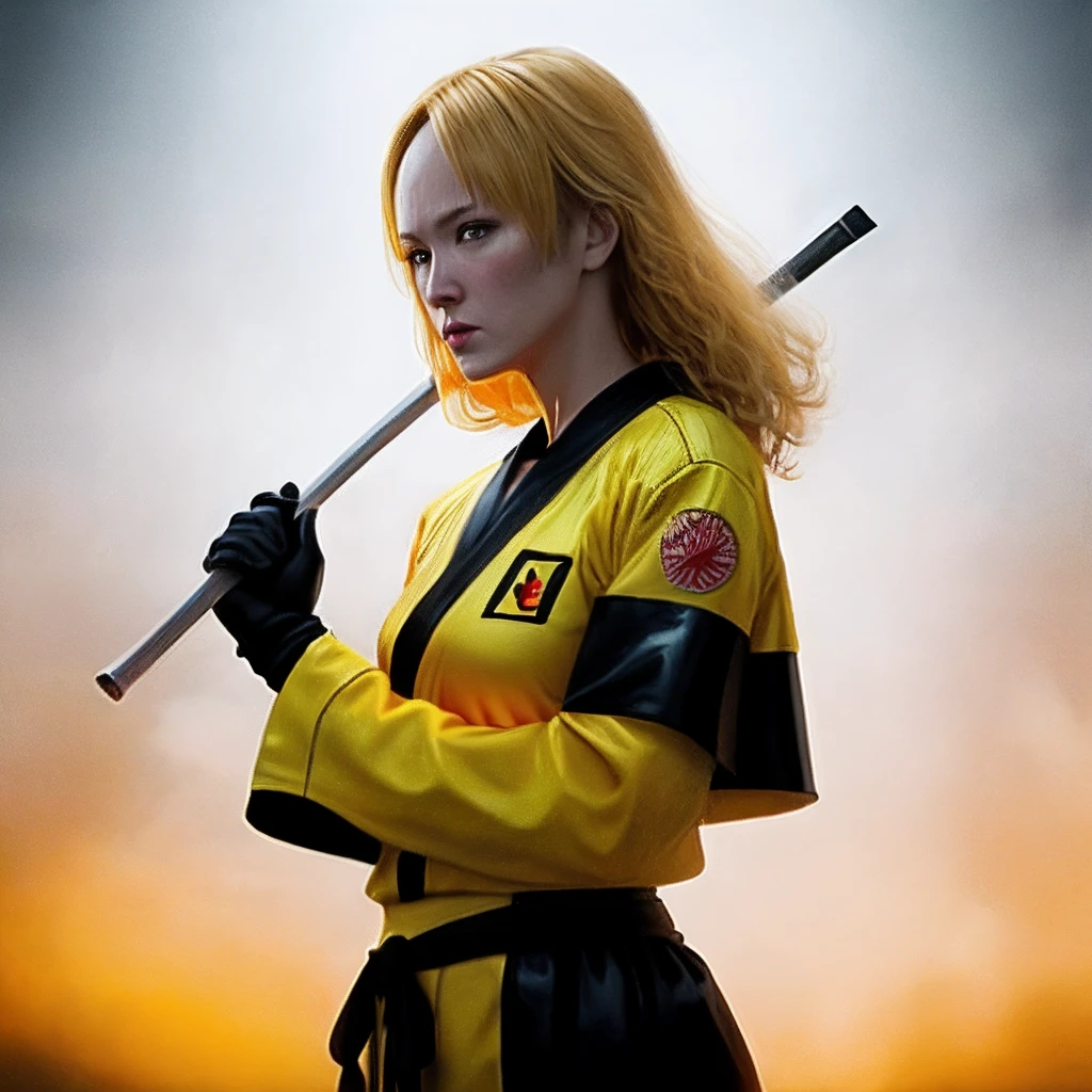 Kill bill with the yellow movie costume cinematic