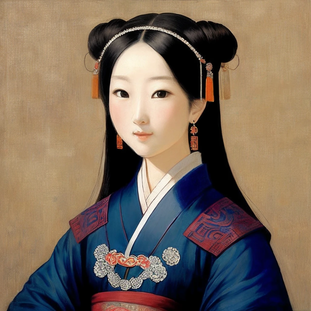 The  princess of the Ming Dynasty masterpiece, Best quality, Masterpiece, Best quality, 1girll, painting of a