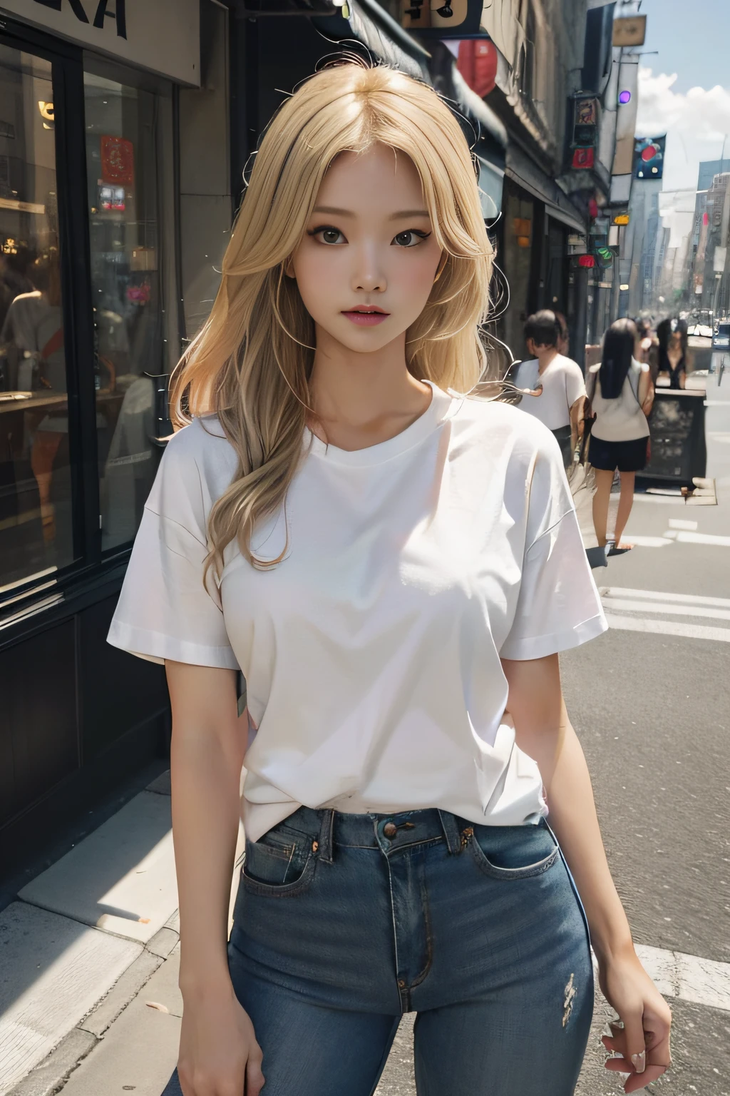Background with、Same white t-shirt as background