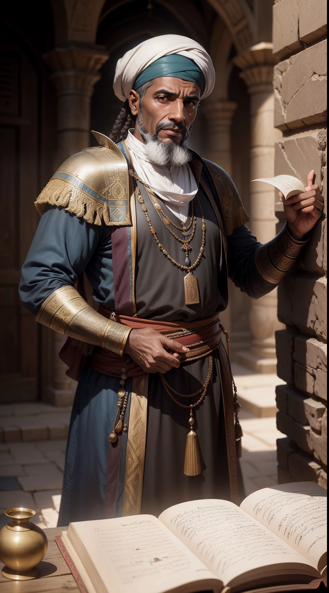 Middle Eastern tycoons,photorealisti,Golden desert,grin