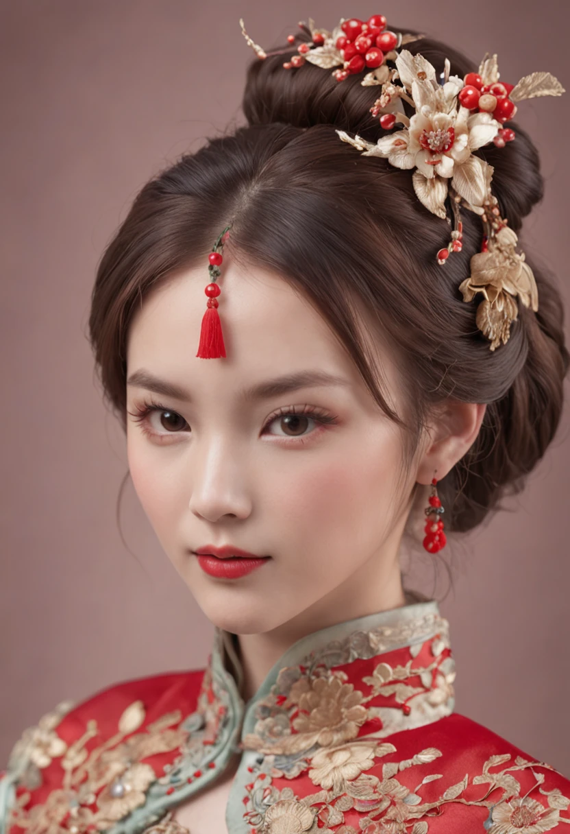 China-style，Two-dimensional girl，Beautiful Chinese hair accessories