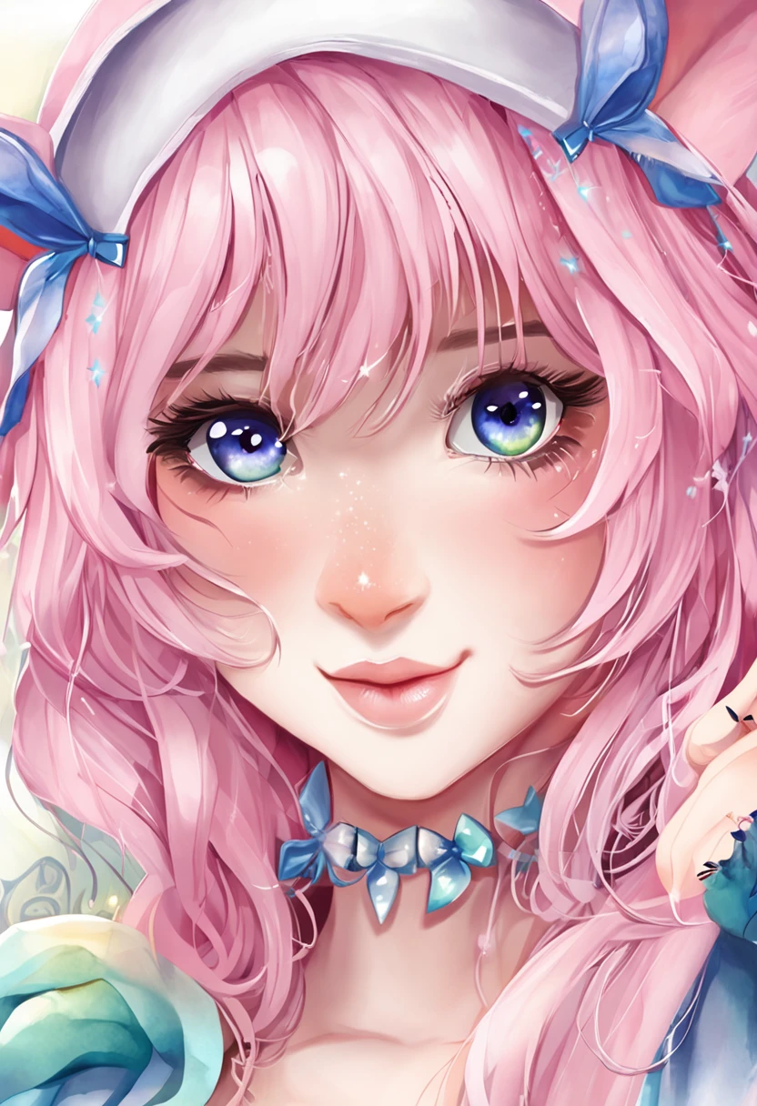 (cosplay de coelhinha Egirl),(pensa em uma pose sexy, provocante, acentuando as curvas),(fundo noturno, soft-lighting),(alta resolução),(foco no rosto),(makeup marcante, seductiveexpression),(cabelos coloridos: rosa, azul, roxo, ou verde),(bunny costume with bow on head),(olhos brilhantes, olhar penetrante).
