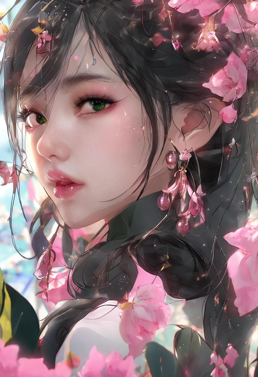 Supermodel face,Exquisite and lovely,enchanted,Chinese fairy,largeeyes,Fully transparent,Leggings