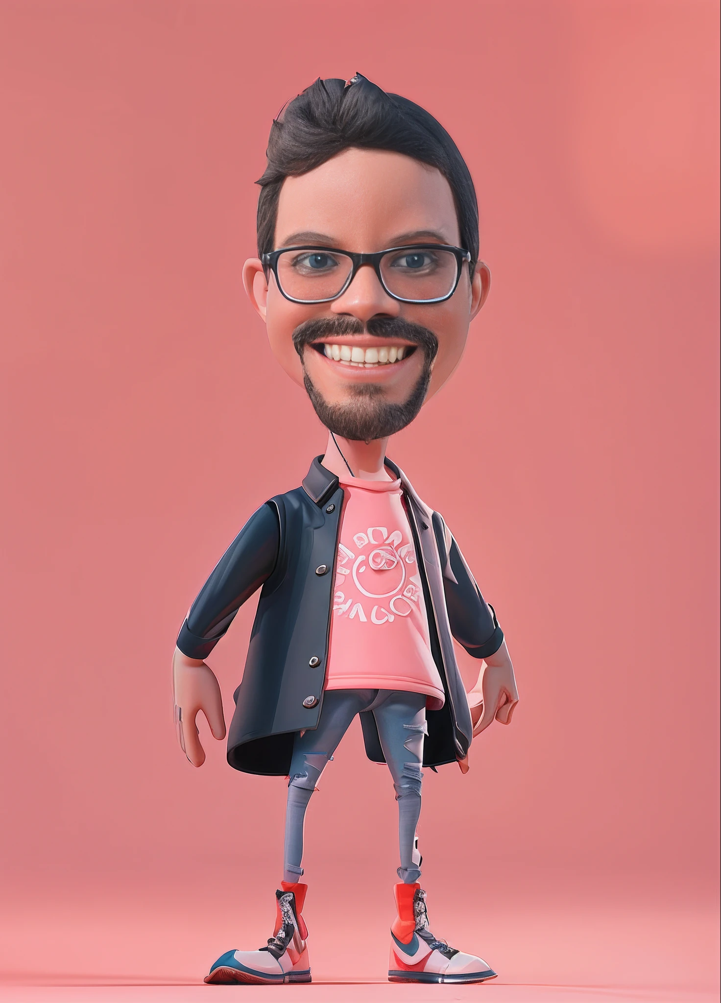 small disney character in 3d, disney style, chibi, little chatacter, character in tiny toy format 3d pixar style,