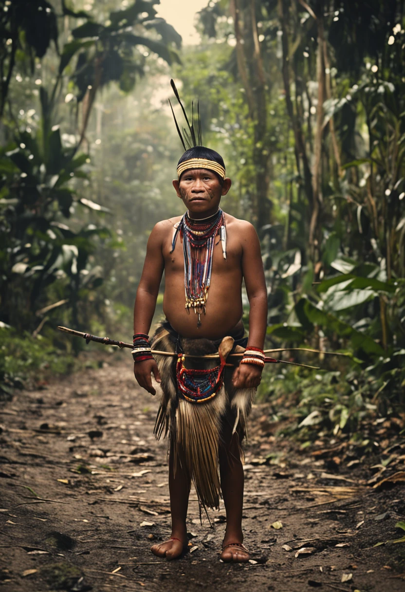 an indigenous native of the Yanomami tribe of the Amazon