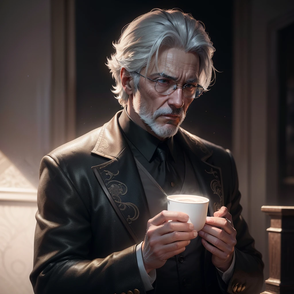 An old gray-haired magician casts a super spell , photo, Masterpiece, Realistic, 真实感, photo realism, High contrast, photorealistic digital art is trending on Artstation 8k HD HD, Detailed, realisti, detailed skin texture, Ultra-detailed, realistic skin texture, Fittings, beste-Qualit, extra high resolution, (Photorealistic: 1.4),, hight resolution, Detailed, RAW photo, abrupt repetition, Nikon D850 Film Stock Photo 4 Kodak Portra 400 camera with F1 lens.6 Rich colors, hyper realistic texture, Impressive lighting, Unreal quality on the ArtStation Cinestill 800
