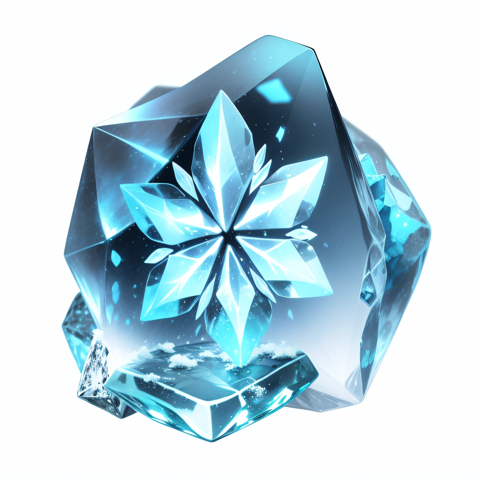 gameicon，snowflower，crystal-clear，Ice crystals