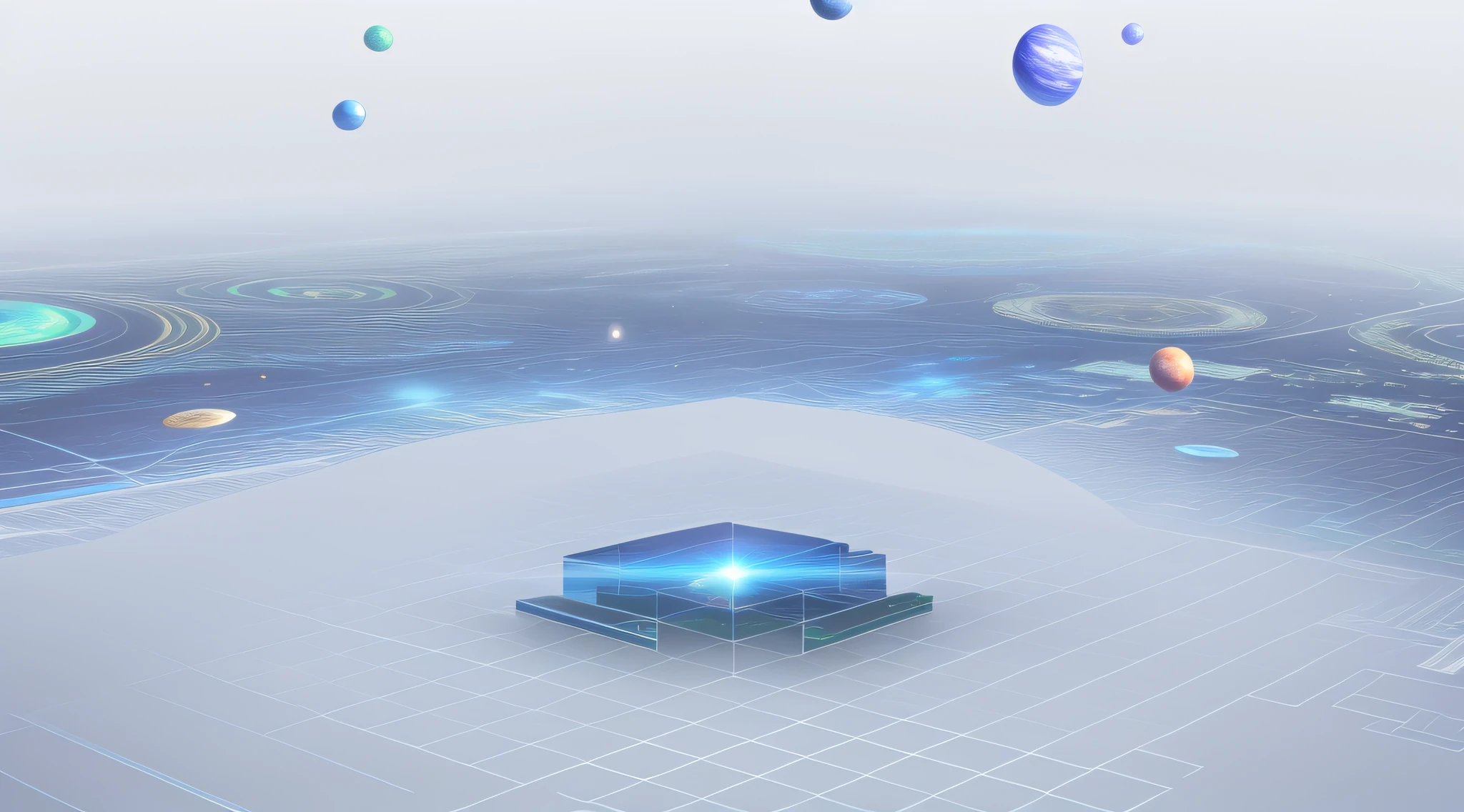 Similar virtual space,,Vast virtual space