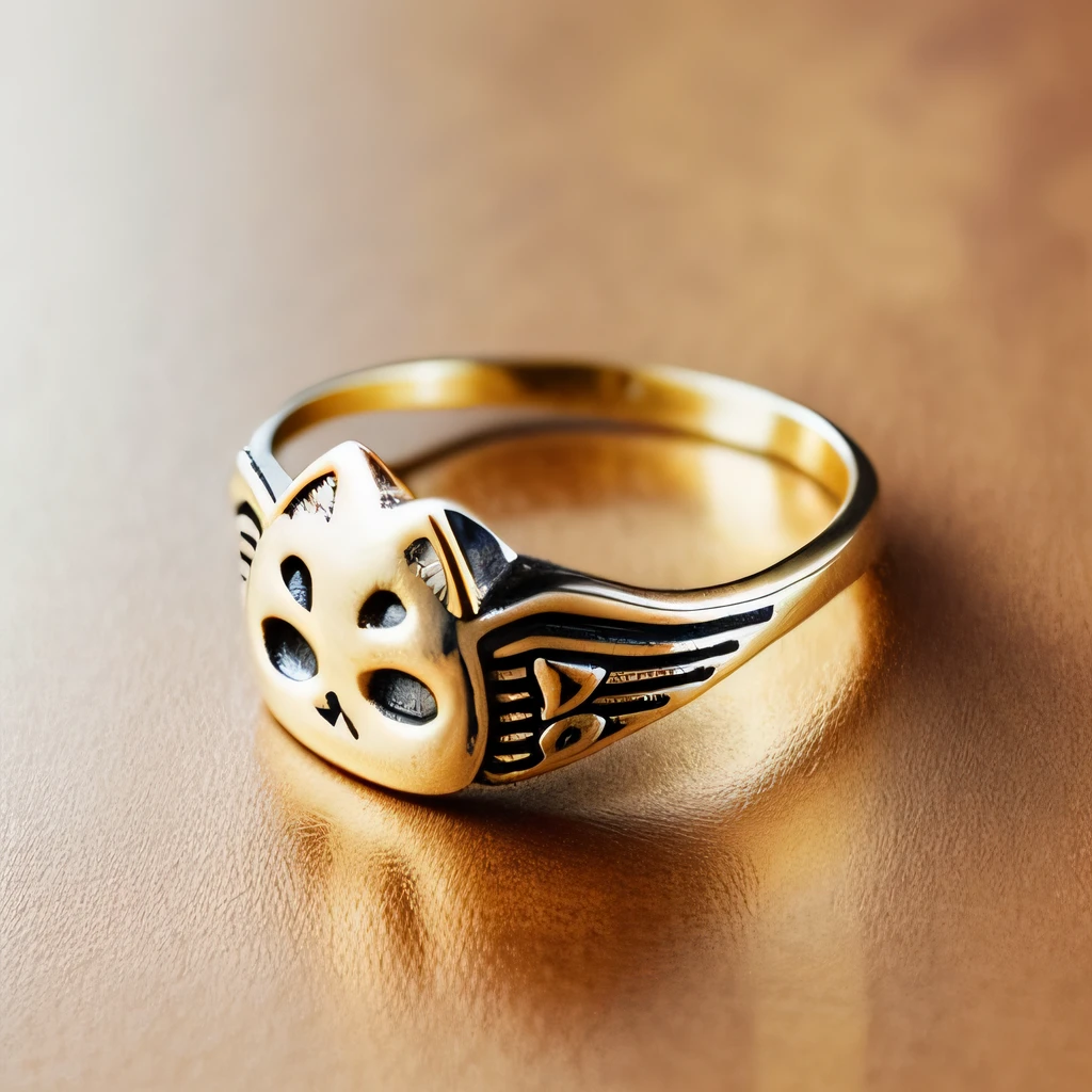Beautiful cat ring,detail-rich,detail-rich,The details are incredible,