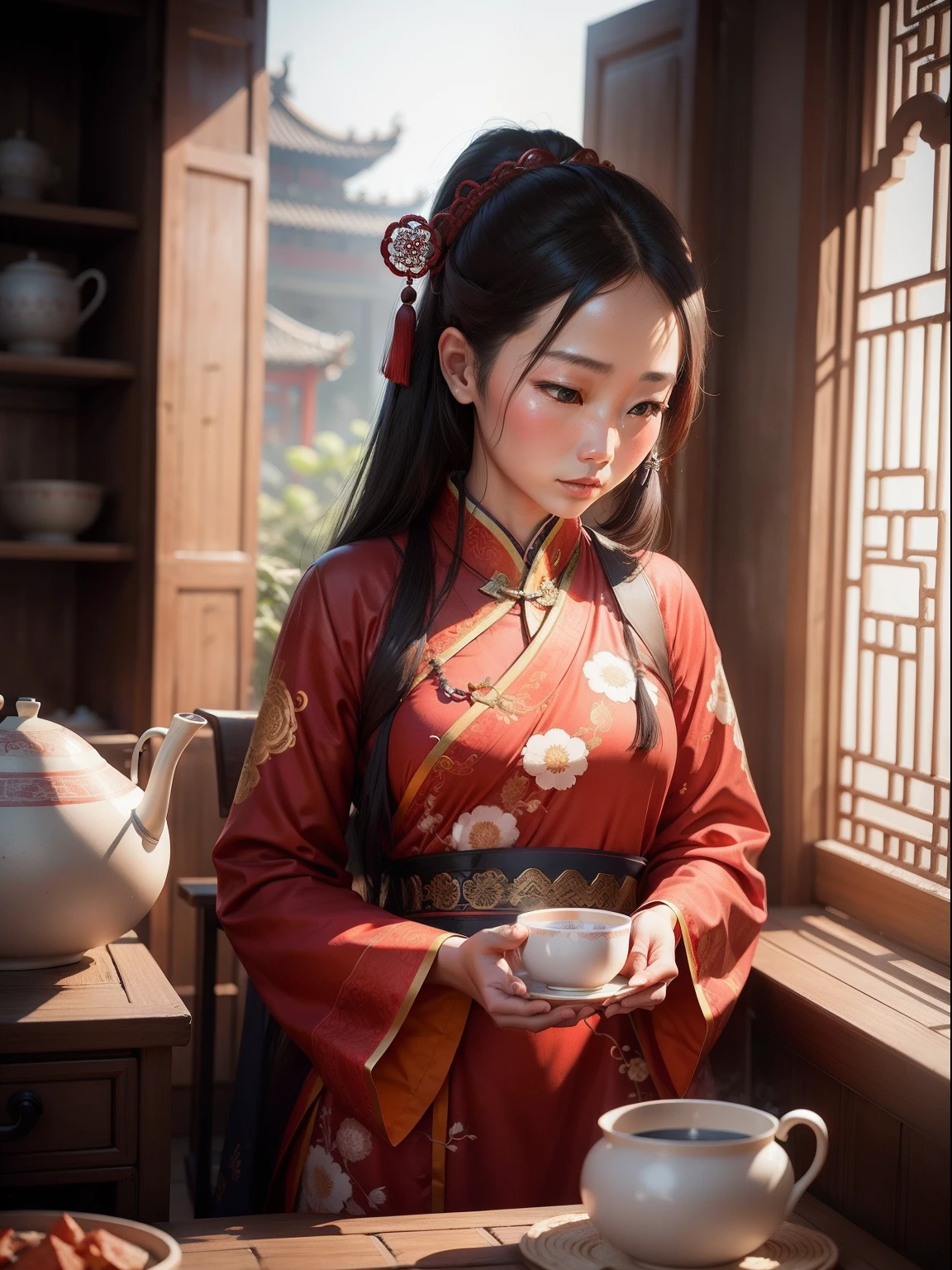 woman, China, ancient, traditional