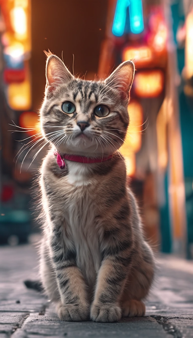 cute cat,funny, city