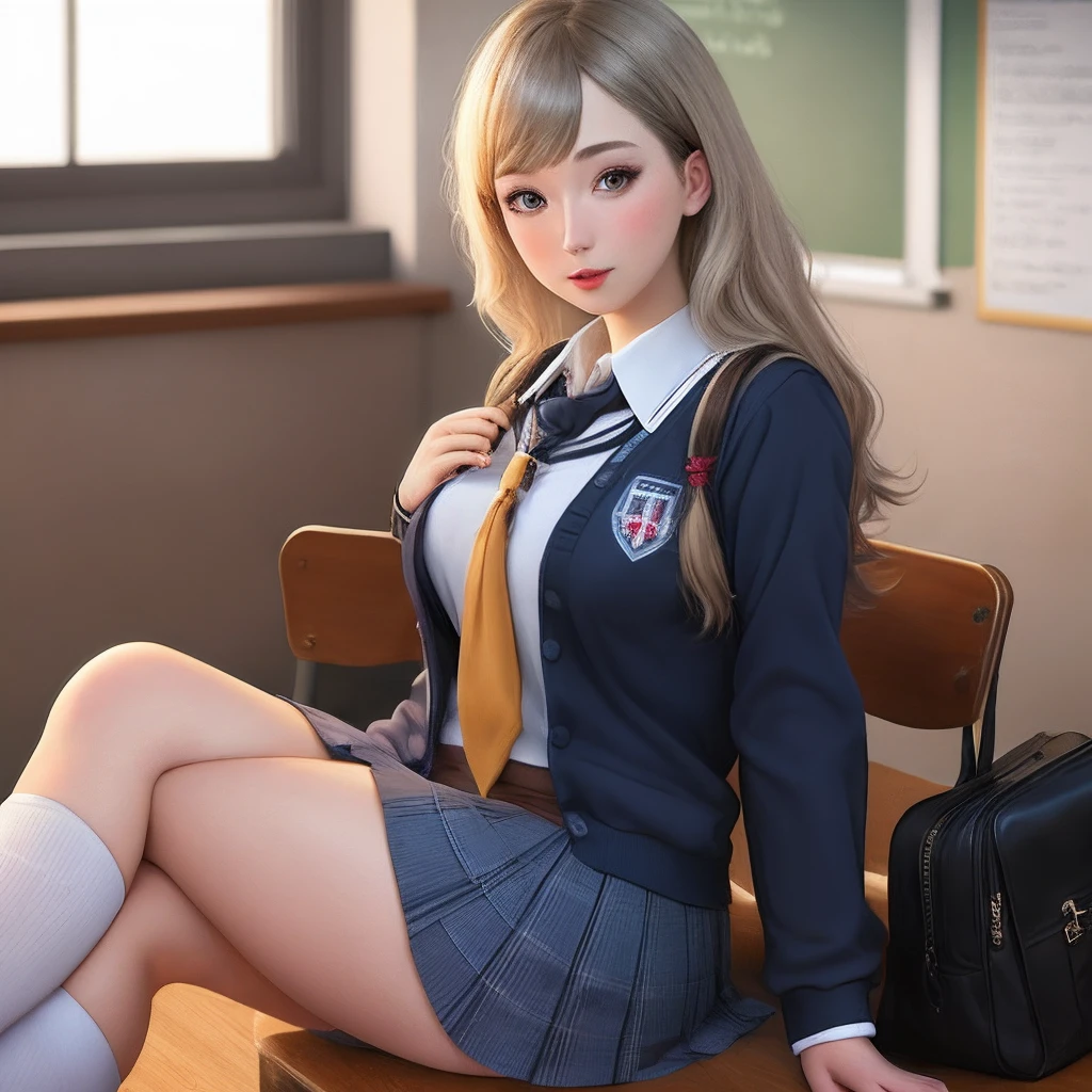 Sarah Grey schoolgirl outfit