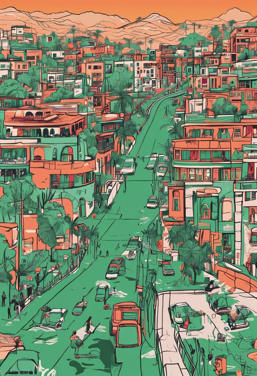 ((Melhor qualidade, 8k, Obra-prima: 1.3)), fotos realista, 2 mulheres bonitas, 2 homens, correndo na rua, vestidos com uniformes verdes,  corpos atleticos, rostos ultra detalhados, Detailed Lips, olhos detalhados, sorrindo, ao fundo uma lagoa, sol nascendo