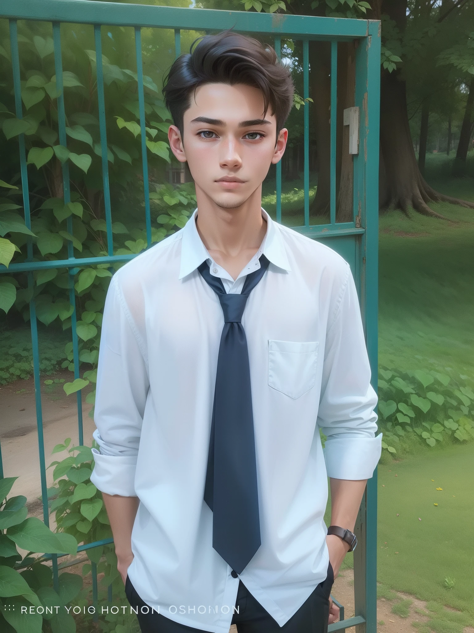 (a young handsome ager)