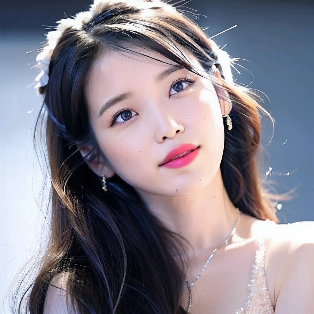 best qualtiy，超高分辨率，（fidelity：1.4），1 girl，iu，vibrant with colors，sharp and clear focus，gentlesoftlighting，Complicated details，Sleep naked