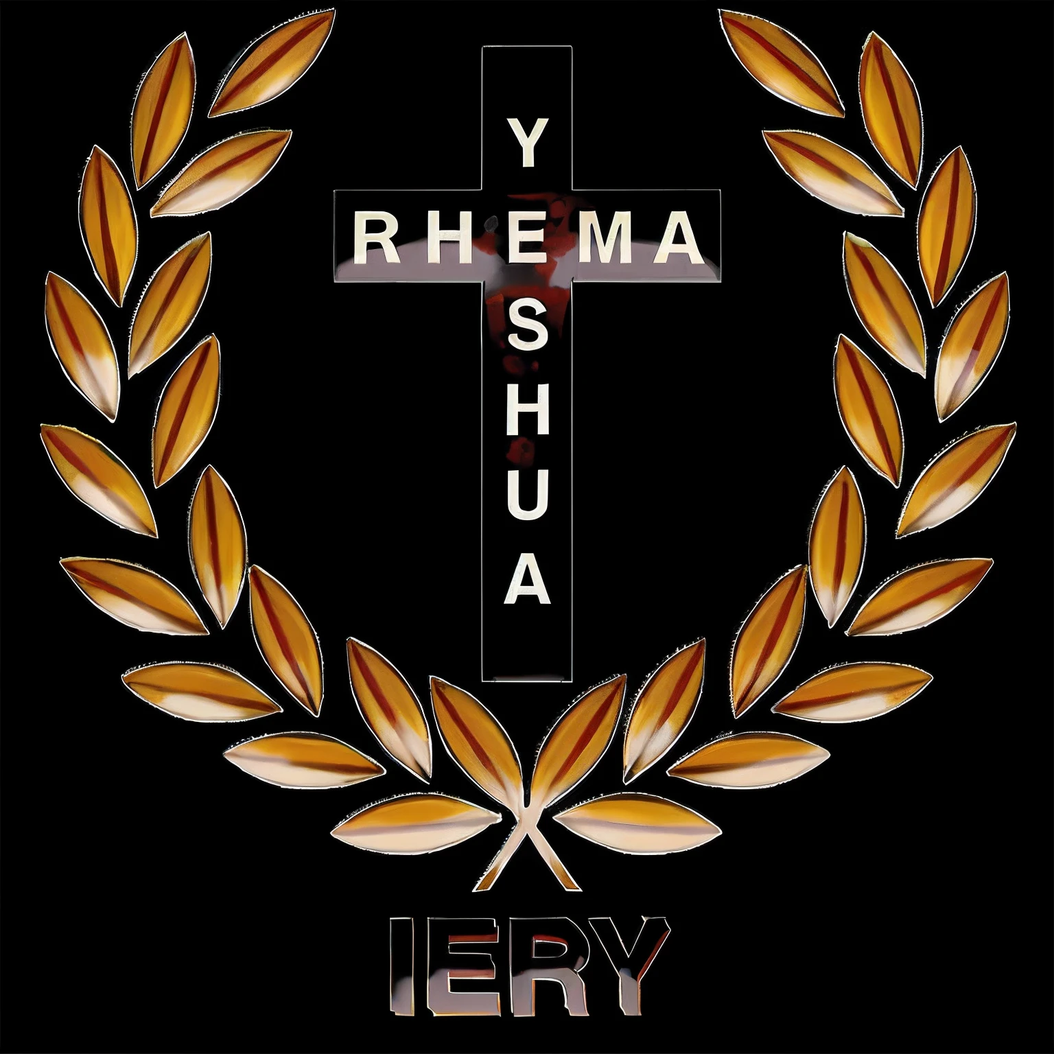 um close up de uma cruz com uma coroa de louros e uma luz vermelha, Jerma, Jerma985, Jerma 9 8 5, Yoshifumi Ushima, Retrato de Jerma985, arte oficial, er drama, inspirado em Yehia Dessouki, inspirado em Rowena Meeks Abdy, Valeriy Vegera, iray