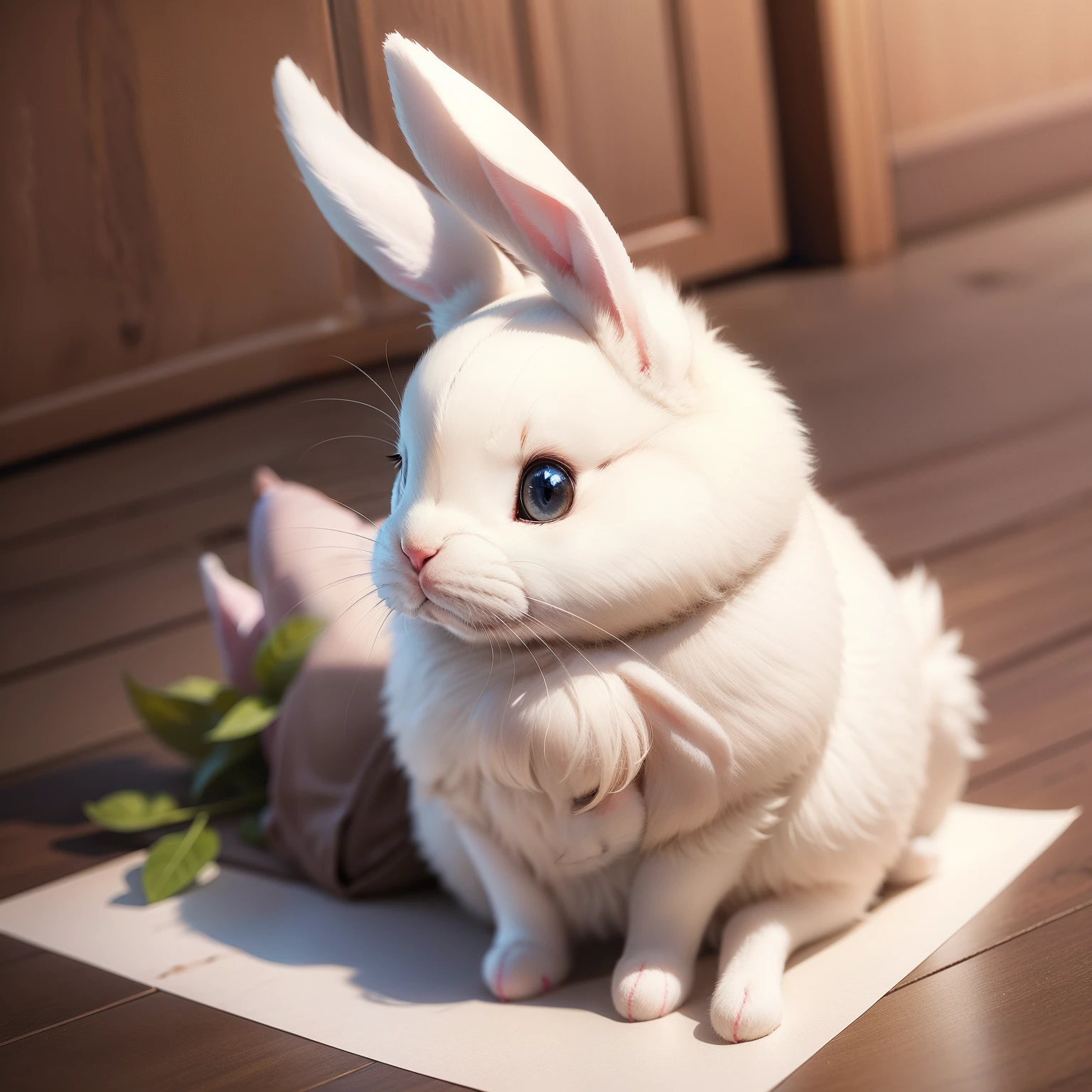 (Artist: Zaush): 2.5, Solo, anthro, Male, (bunny), ((intricate detail fluffy fur texture)),pinup, (Blue eyes) , smile, digigrade, (Tail), Cute, Cinematic, Solo, (shaded), (Detailed eyes):1.2,Sensual, naked, sheath and balls, anatomically correct, cub, young, shota, kid