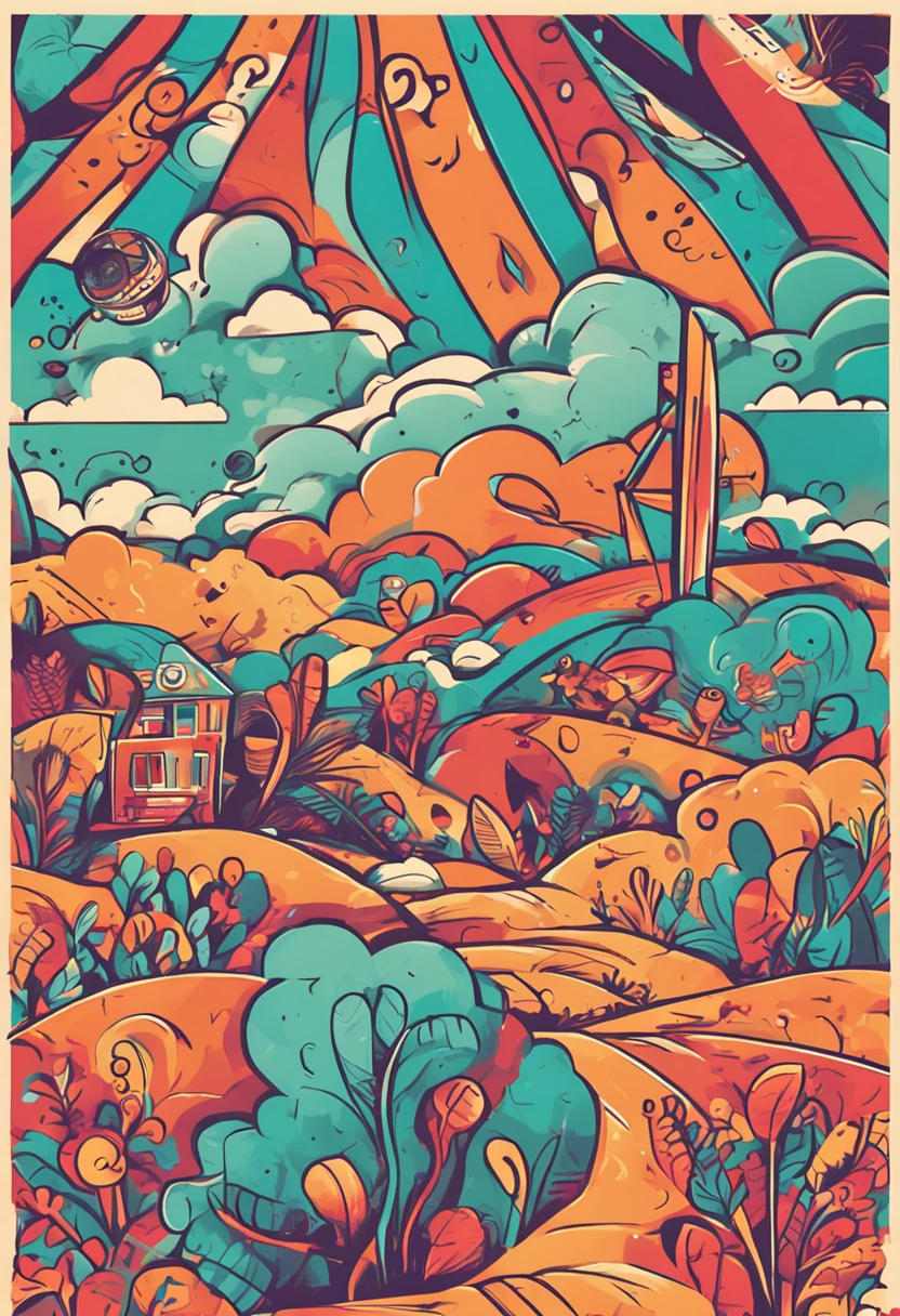 Teacher's Day poster,Bright and warm colors
