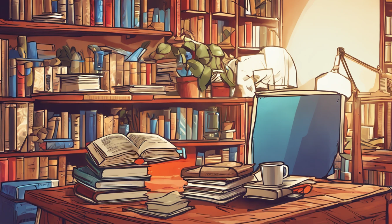 una mesa de trabajo antiigua con libro abierto, con objetos para para navegar brujulas, compases, estilo antiguo
