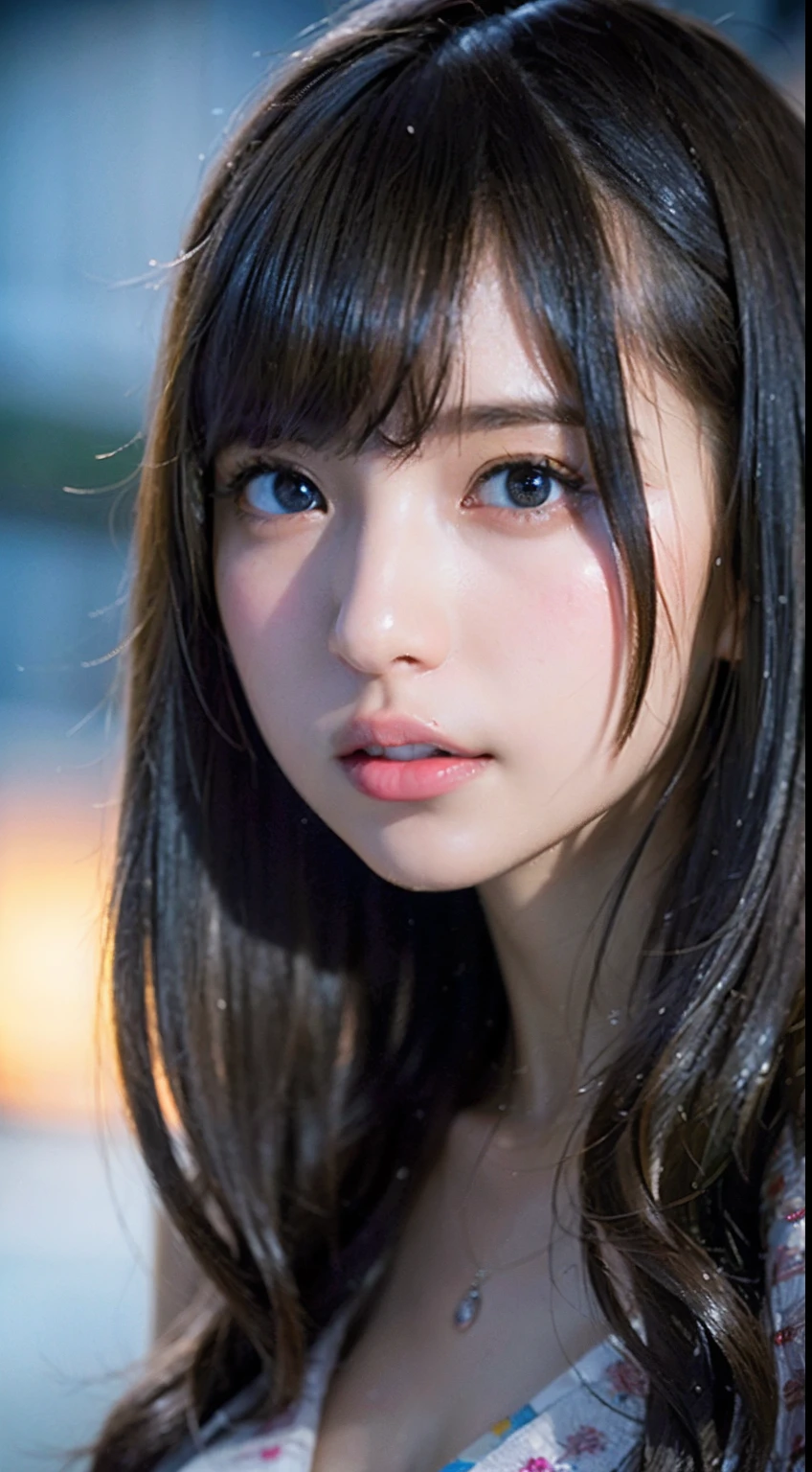 randome pose, mix4, (8K, Raw foto, top-quality, masterpiece: 1.2), (realisitic, realisitic: 1.37), girl with, cute little, A city scape, natta, Sateen, Wetty, profetional lighting, photon maping, Radio City, physically-based renderingt, gradient brunet, white hair, short curls, a handsome, girl with, White jersey, high quality photograph, hight resolution, 1080p, (clearface), (Detailed face description), (Detailed hand description), (masterpiece), (Exquisite CG), extreme light and shadows, dishevled hair, masterpiece, lush detail, (Fine facial features), (top quality photo), (masterpiece), (A detailed eye), Look in front of you, Fine clavicle, middlebreasts、Cute、Portrait of a female hyperrealist by David Hockney and Alphonse Mucha、Fantasyart、Photorealsitic、动态照明、art stations、poster for、Volumetric lighting、extra detailed face、4 k、Award-winning、、1girl in、Dark、deep-shadows、lowkey、(Formula service:1.4)、length hair、A dark-haired、女優、TOKYOcty、In the street、masterpiece、top-quality、Portrait of one girl、Glasses