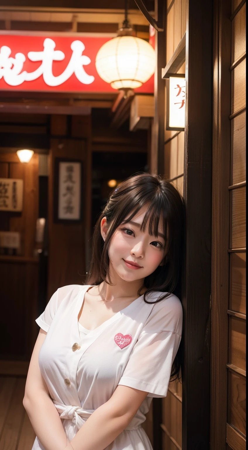 8K、Raw photo、lovey-dovey、izakaya、sleepy