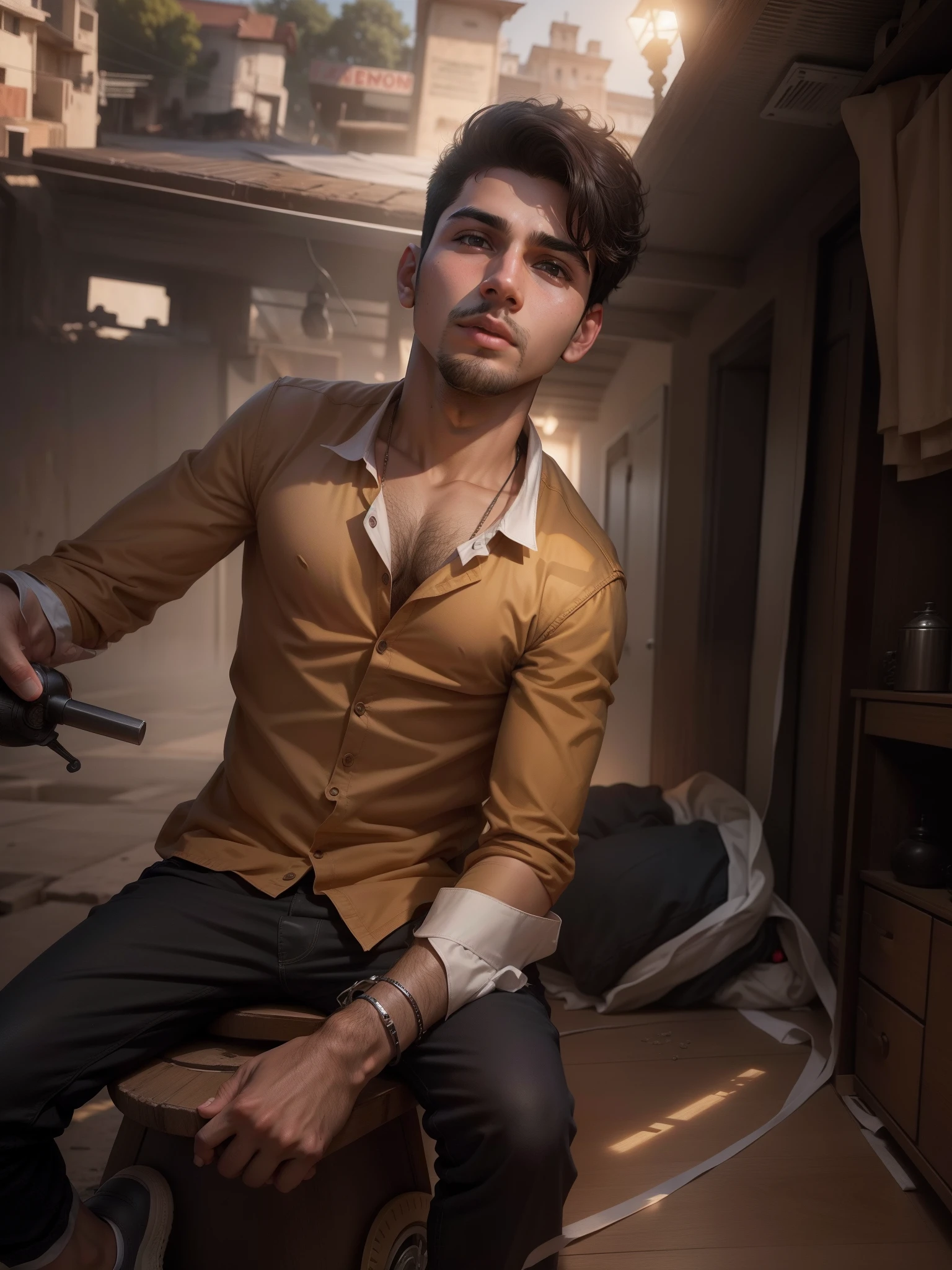 4k realastic face of 18 years boy and realastic background