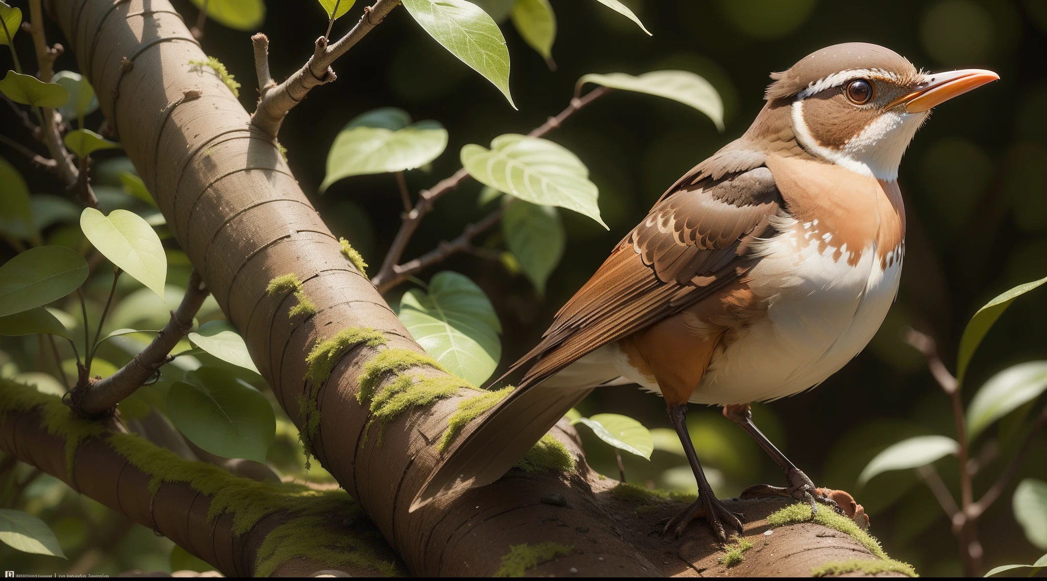 The Rufous-bellied Thrush (Turdus rufiventris) is a species of songbird found in Brazil. This bird has reddish-brown plumage on its belly and chest, with white spots on its lower body. They are known for their beautiful singing and are often heard in the forests of Brazil. These birds play an important role in dispersing plant seeds within their ecosystem.