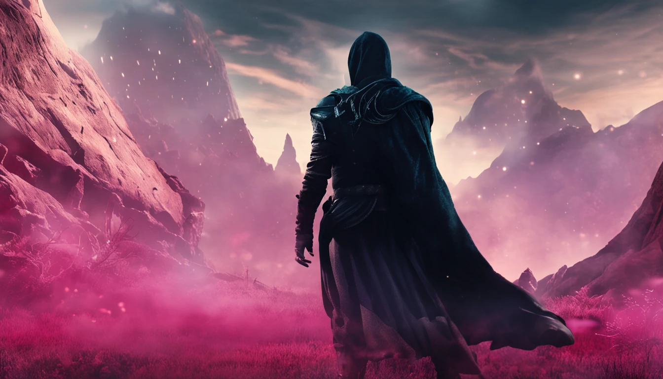 Best quality, Masterpiece, dream land, fantasy movie screen caps, cinamatic lighting, mysterious world realistic:1.4), surrealism, Dream-like, fusion art, Shadowdancer, shadow magic, darkness control, stealth, shadowstep, umbral spells, hidden blade, no human,