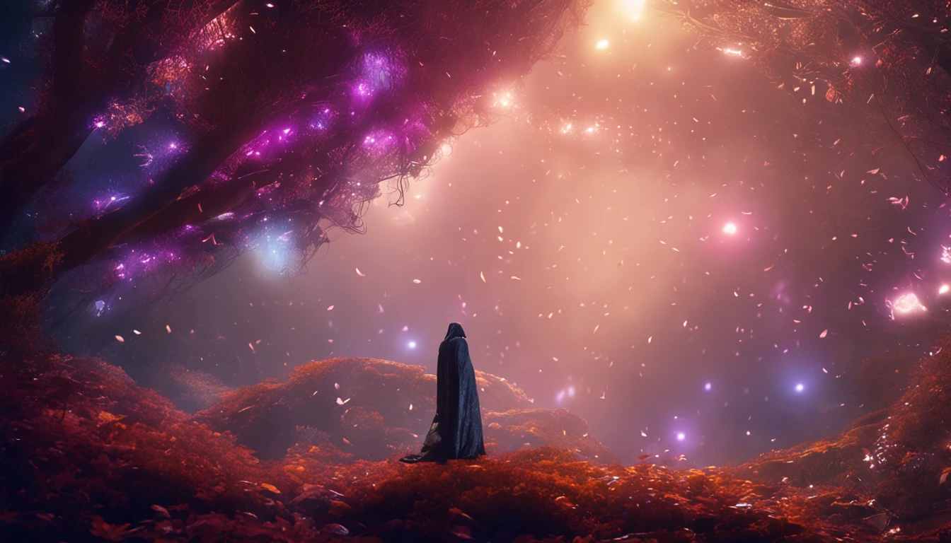 Best quality, Masterpiece, dream land, fantasy movie screen caps, cinamatic lighting, mysterious world realistic:1.4), surrealism, Dream-like, fusion art, Shadowdancer, shadow magic, darkness control, stealth, shadowstep, umbral spells,