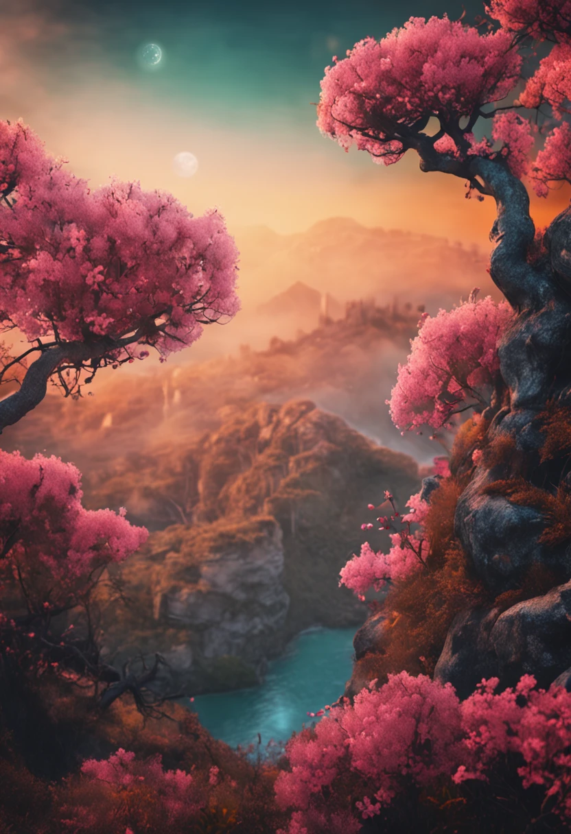 Enchanting beauty,lichen,Peach tattoo,