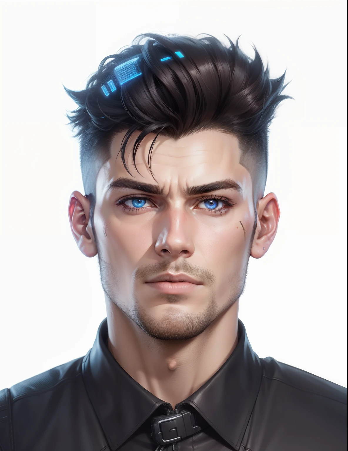 Change bagraund, Cyberpunk, handsome,  boy, face realistic face, 8k