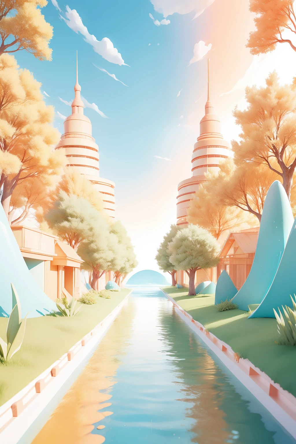Modeling,3d,high qulity,3D scene,ln the forest,the ocean