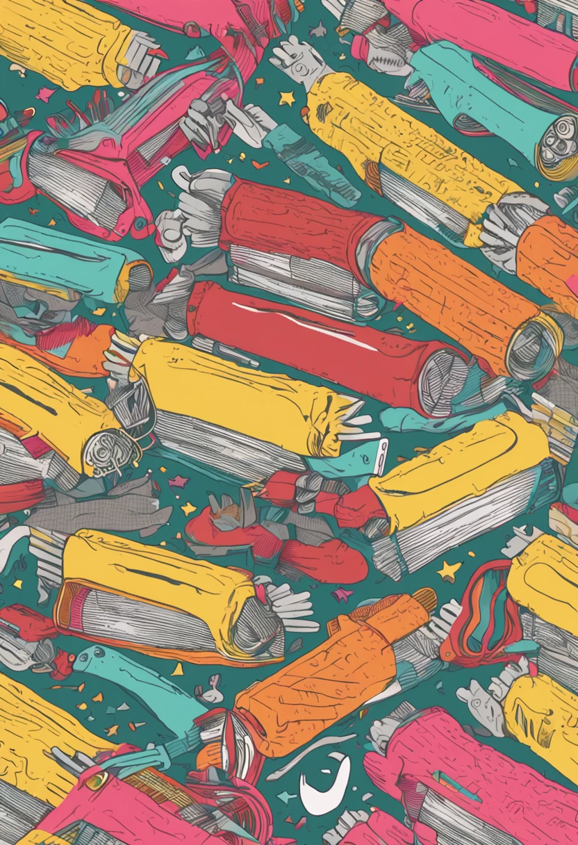 An epic pencil case with all the things you need for school, pencil, eraser, pen, ruler, etc...