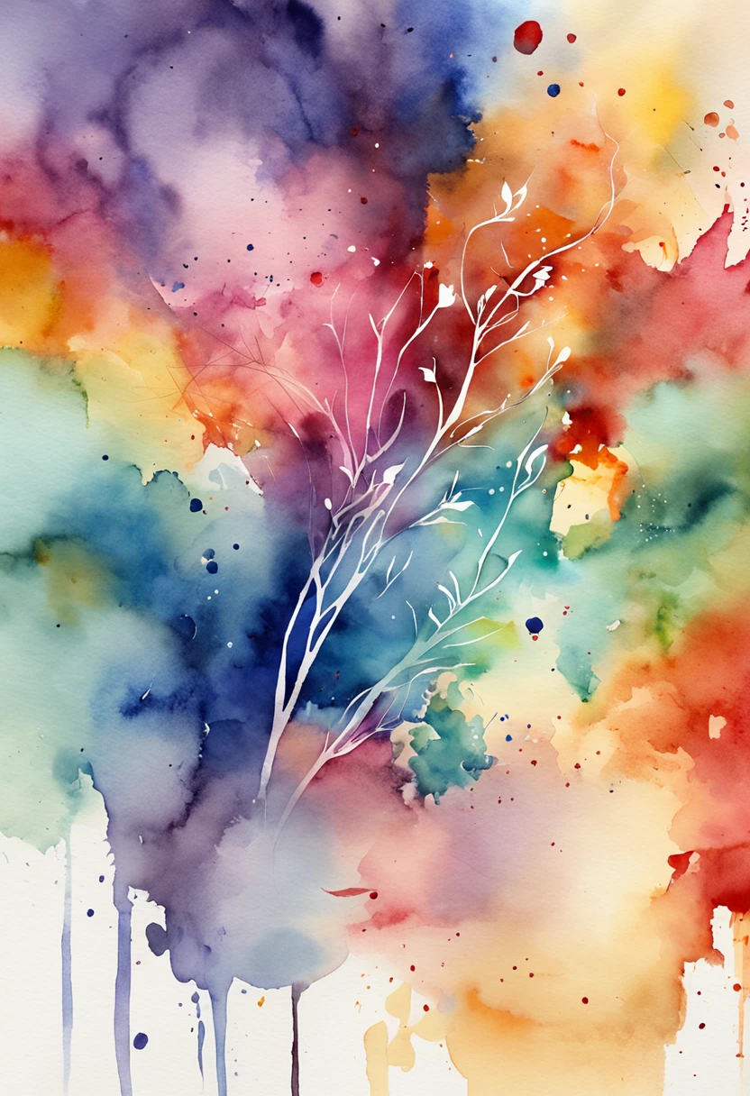 Hareful、art by、Artistically、3d watercolor abstract,Dark background,High resolution,High quality,Colorful、Hareful、Abstract、colourfull